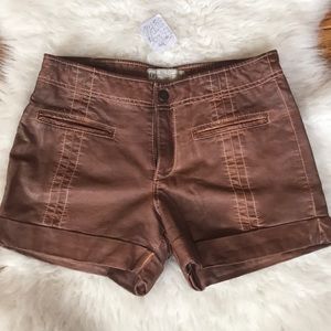 Free people faux leather shorts🦋